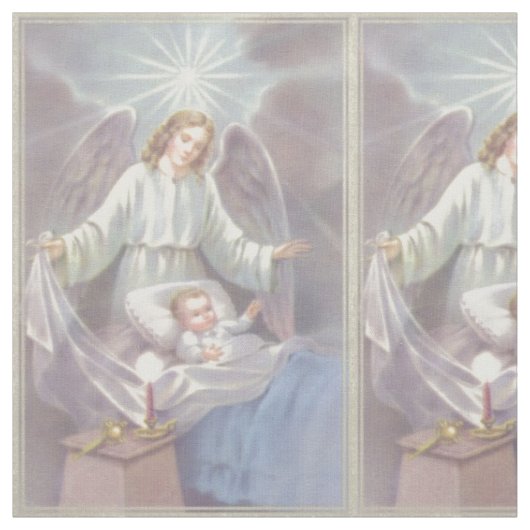 Guardian Angel met Child Stof (Swatch)
