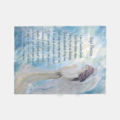 Guardian Angel met gedicht Fleece Deken (Voorkant (Horizontaal))