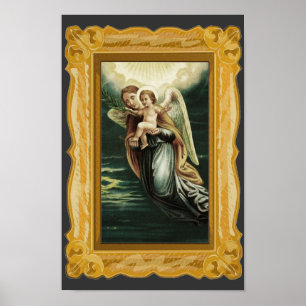  Guardian Angel met Jezus Poster