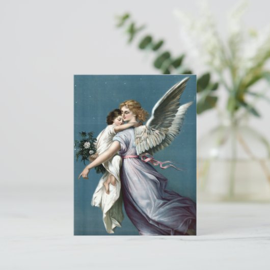  Guardian Angel met kind Briefkaart (Staand voorkant)