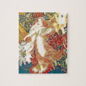 Guardian Angel met Kind in Vloertuin Legpuzzel (Verticaal)