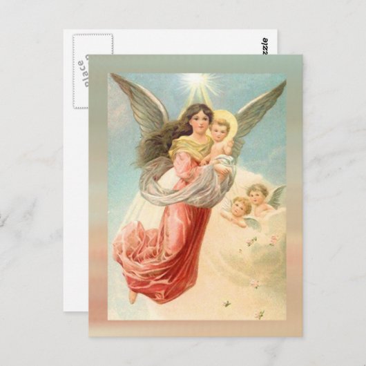 Guardian Angel met kinderen Briefkaart (Voorkant / Achterkant)