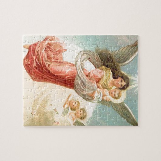 Guardian Angel met kinderen Legpuzzel (Horizontaal)
