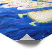 Guardian Angel met Slaapend Baby Art Print (Hoek)