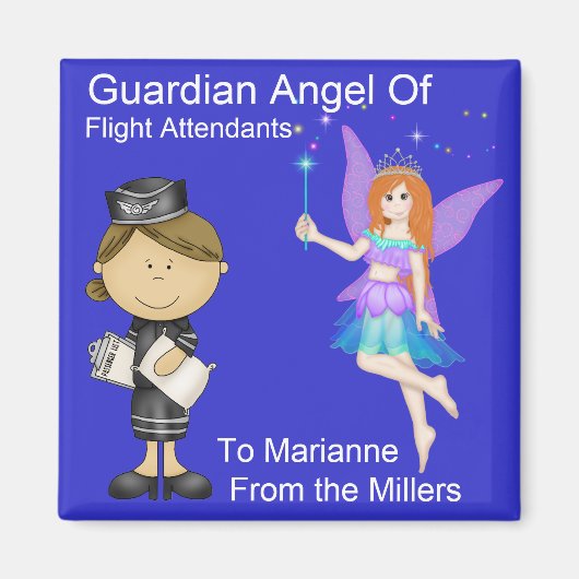 Guardian Angel of Flight Attendants van SRF Magneet (Voorkant)