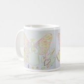 Guardian Angel of Hearts Art Custom Coffee Cup Mok (Voorkant links)