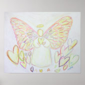 Guardian Angel of Hearts Art Poster Print (Voorkant)