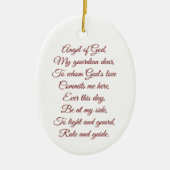 Guardian Angel Ornamen Keramisch Ornament (Voorkant)