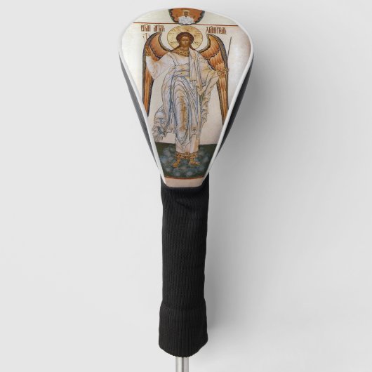 Guardian Angel Orthodox Christelijk Icoon Golfheadcover (Voorkant)