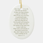 Guardian Angel - Ovaal keramisch decoratief Keramisch Ornament (Achterkant)