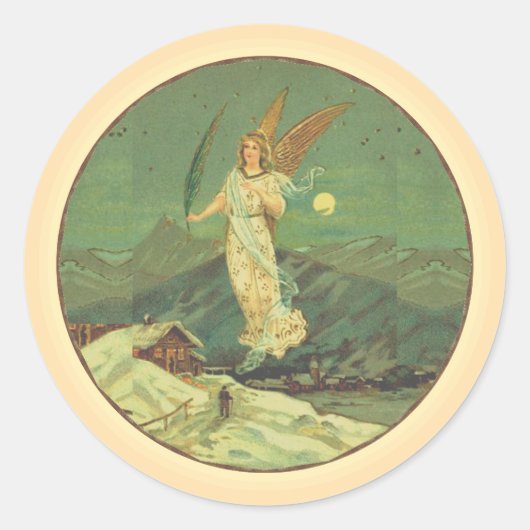 Guardian Angel over de Klassieke Sticker van de st (Voorkant)