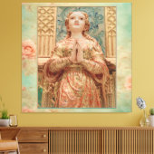 Guardian Angel painting Canvas Afdruk (Insitu (Woonkamer))
