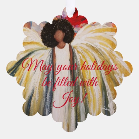 Guardian Angel Paper Ornament Kaart (Achterkant)