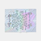 Guardian Angel Poem Blanket Fleece Deken (Voorkant (Horizontaal))