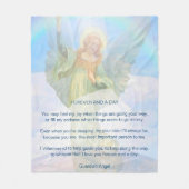 Guardian Angel Poem Blanket Fleece Deken (Voorkant)