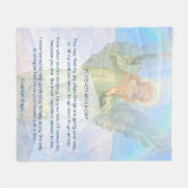 Guardian Angel Poem Blanket Fleece Deken (Voorkant (Horizontaal))