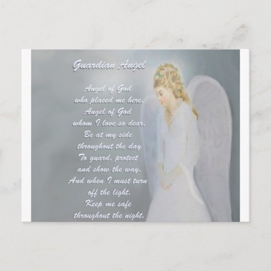 Guardian Angel Poem Briefkaart (Voorkant)