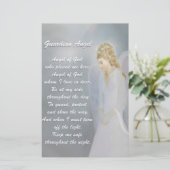 Guardian Angel Poem Briefpapier (Staand voorkant)