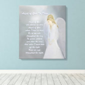 Guardian Angel Poem Canvas Afdruk (Insitu (Houten vloer))