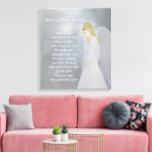 Guardian Angel Poem Canvas Afdruk (Insitu (Woonkamer))