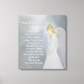 Guardian Angel Poem Canvas Afdruk (Voorkant)