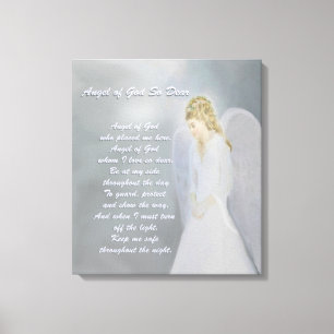 Guardian Angel Poem Canvas Afdruk