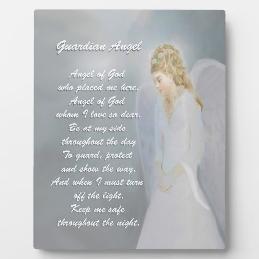 Guardian Angel Poem Fotoplaat (Voorkant)