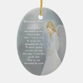 Guardian Angel Poem Keramisch Ornament (Voorkant)