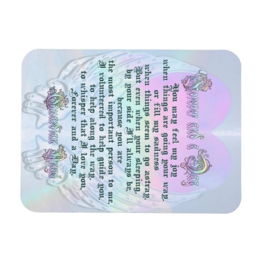 Guardian Angel Poem Magneet (Horizontaal)