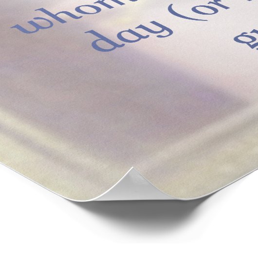 Guardian Angel Poem Poster (Hoek)