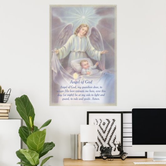 Guardian Angel Poem Poster (Thuiskantoor)