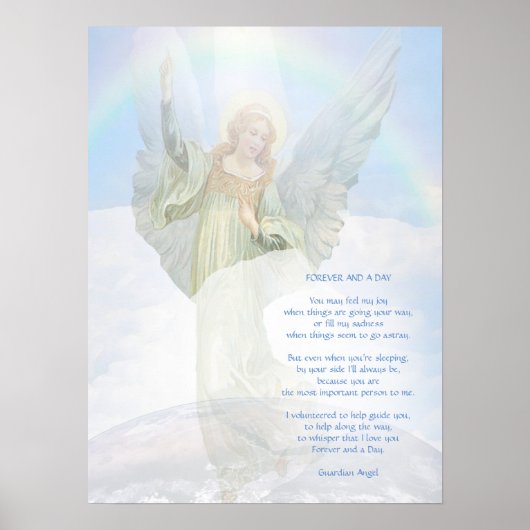 Guardian Angel Poem Poster (Voorkant)