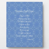Guardian Angel Prayer Blue Fotoplaat (Voorkant)