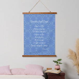 Guardian Angel Prayer Blue Hangend Wandkleed