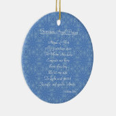 Guardian Angel Prayer Blue Keramisch Ornament (Rechts)