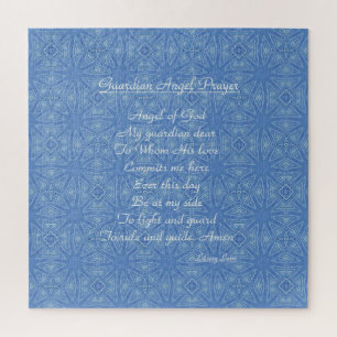 Guardian Angel Prayer Blue Legpuzzel