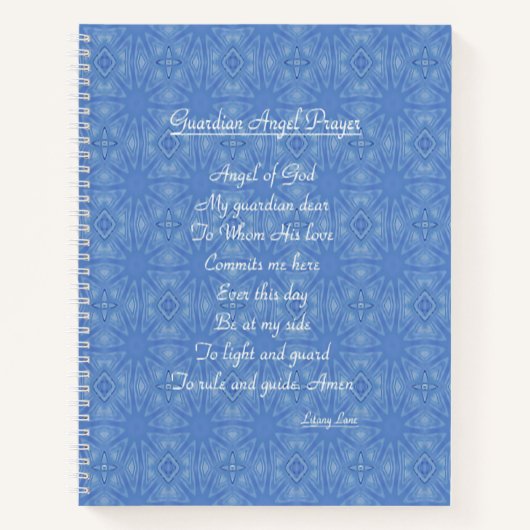 Guardian Angel Prayer Blue Notitieboek (Voorkant)