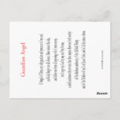 Guardian Angel Prayer Card Briefkaart (Achterkant)