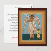 Guardian Angel Prayer Card Briefkaart (Voorkant / Achterkant)