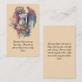 Guardian Angel Prayer Card Visitekaartje