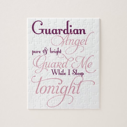 Guardian Angel Prayer Legpuzzel (Verticaal)