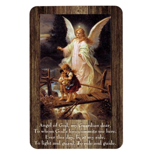 Guardian Angel Prayer Magneet (Verticaal)