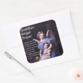 Guardian Angel Prayer met Meisje Sticker (Envelop)
