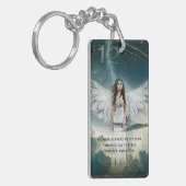 Guardian Angel Prayer Monogram Double Sided Sleutelhanger (Voorkant Links)