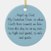 GUARDIAN ANGEL PRAYER ORNAMENT (Voorkant)