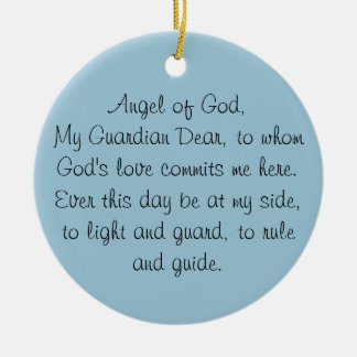 GUARDIAN ANGEL PRAYER ORNAMENT