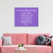 Guardian Angel Prayer Paars Canvas Afdruk (Insitu (Woonkamer))