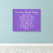 Guardian Angel Prayer Paars Canvas Afdruk (Insitu (Houten vloer))