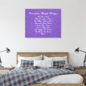 Guardian Angel Prayer Paars Canvas Afdruk (Insitu (Slaapkamer))
