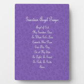 Guardian Angel Prayer Paars Fotoplaat (voorkant)